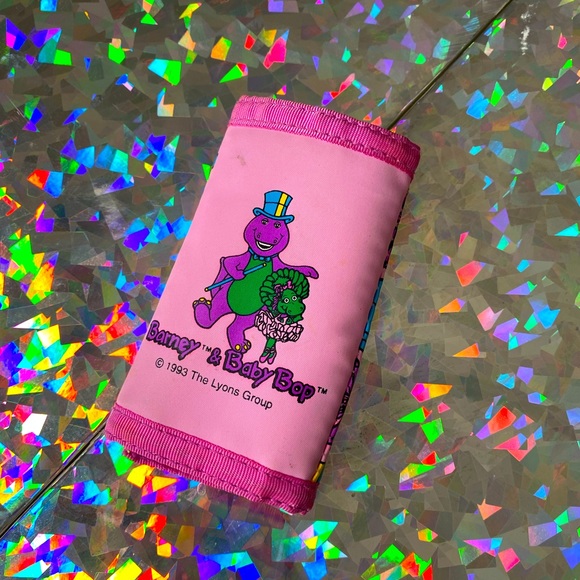 💖1993 Barney and Baby Bob wallet💖